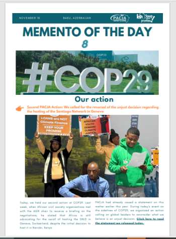 Memento Of The Day COP29 -Day 8