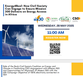 Energy4Real: How Civil Society Can Engage to Ensure Mission 300 Delivers on Energy Access in Africa