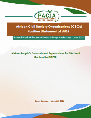 African Civil Society Organisations (CSOs) Position Statement at SB62