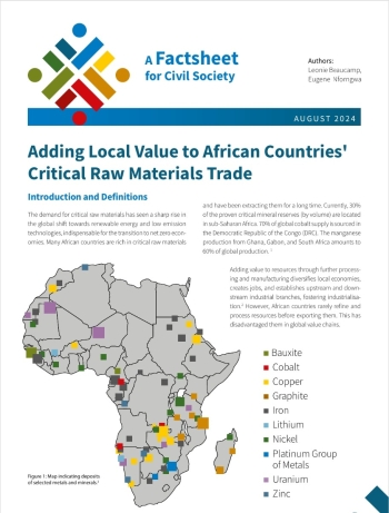 Adding Local Value to African Countries'  Critical Raw Materials Trade