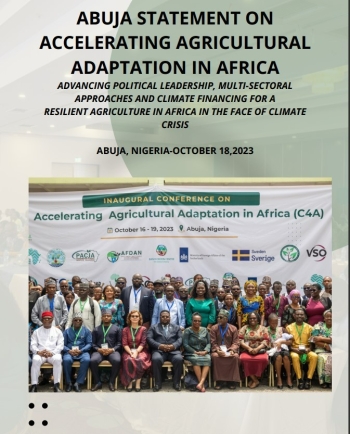 ABUJA STATEMENT ON ACCELERATING AGRICULTURAL ADAPTATION IN AFRICA