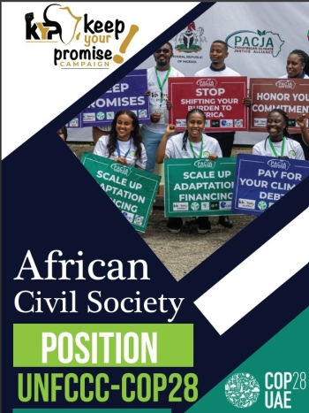 African Civil Society Position- UNFCCC COP 28