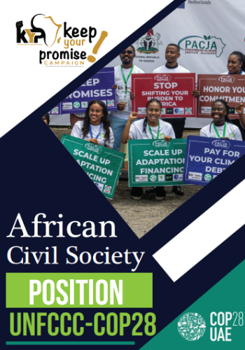 African Civil Society Position UNFCCC COP28