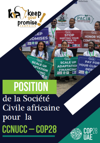 Position de la Société  Civile africaine pour la CCNUCC – COP2