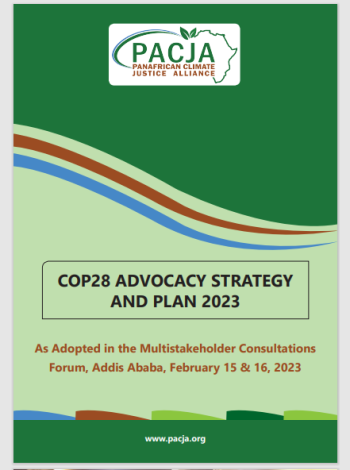 PACJA COP28 ADVOCACY STRATEGY  AND PLAN 2023