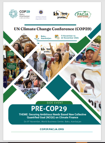 Pre-COP 29 Side Event : Securing Ambitious Needs Based New Collective  Quantified Goal (NCQG) on Climate Finance