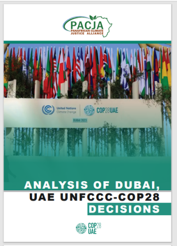 Analysis Of Dubai, UAE UNFCCC-COP28 Decisions